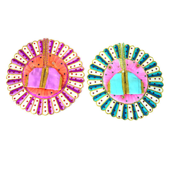 Laddu Gopal Dress - For Janmashtami, Festivals, Special Occasion - Krishna ji Designer Poshak - Set Of 2 Laddu Gopal Dress - For Janmashtami, Festivals, Special Occasion - Krishna ji Designer Poshak - Set Of 2