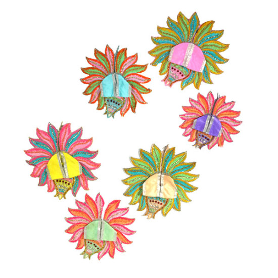 Laddu Gopal Poshak Multicolor Dress Design (Laddu Gopal dress/poshak) Set Of 6 Laddu Gopal Poshak Multicolor Dress Design (Laddu Gopal dress/poshak) Set Of 6