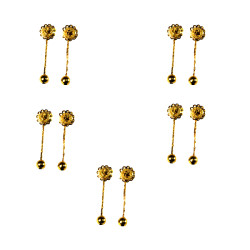 NOVELIKA - Beautiful  Single Chain Design Earring Sui Dhaga Earring a type of Dangling Ear Jewelry popular in India (Pack of 5)  NOVELIKA - Beautiful  Single Chain Design Earring Sui Dhaga Earring a type of Dangling Ear Jewelry popular in India (Pack of 5)