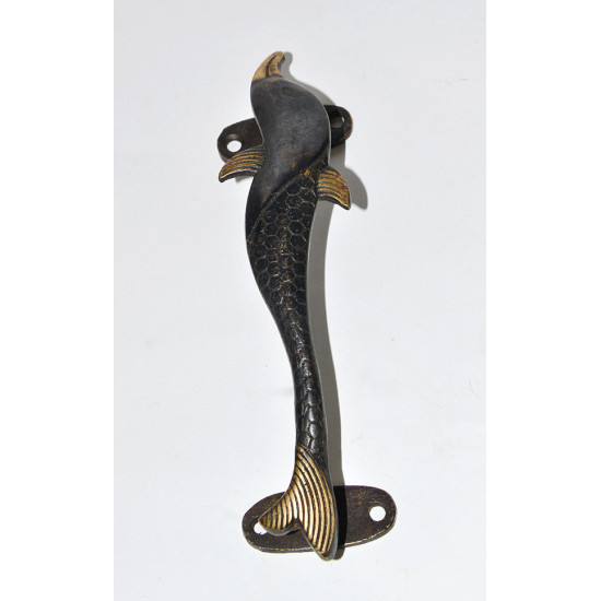 Dolphin Black Brass Kitchen Cabinet Handles - For Door, Drawer, Dressers, Cupboard High End