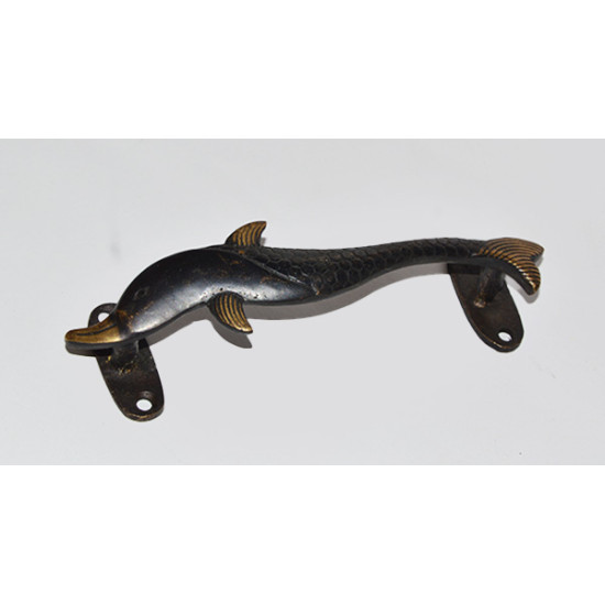 Dolphin Black Brass Kitchen Cabinet Handles - For Door, Drawer, Dressers, Cupboard High End
