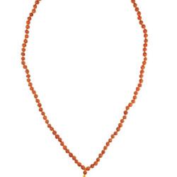 NOVELIKA -Original 5 Mukhi Rudraksha Mala -108+1 Beads For Meditation, Healing & Spiritual Energy Less (Pack of 1)