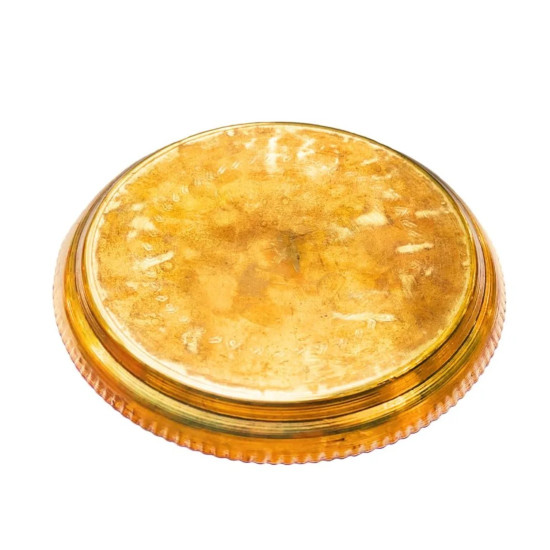 NOVELIKA- Golden Premium Brass Pooja Thali Set For Traditional Indian Rituals And Worship, Home Mandir & Pooja (Pack Of 1)