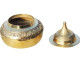 NOVELIKA Golden  Pital Sindoor Dani Or Kumkum Dibbi/Golden Sindur Box /Pill Box/Sindoora Round Shape (Pack Of 1) 