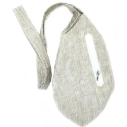 NOVELIKA- Concrete Khadi Cotton Beads Bag Or Chanting Bag/Japa Mala Bag With Sakshi Mala (Pack of 1)