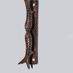 Antique Brass Red color Twin Fish Door Handle