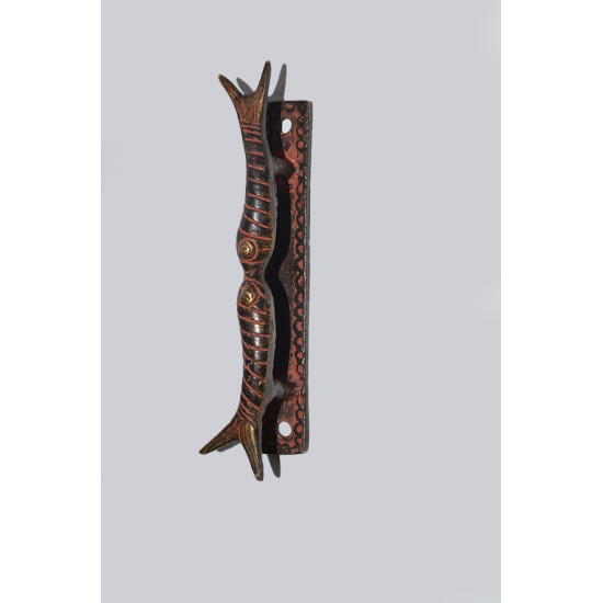 Antique Brass Red color Twin Fish Door Handle