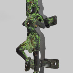 NOVELIKA - Brass Indian Dancing Lady Door Handle (Pack of 1)