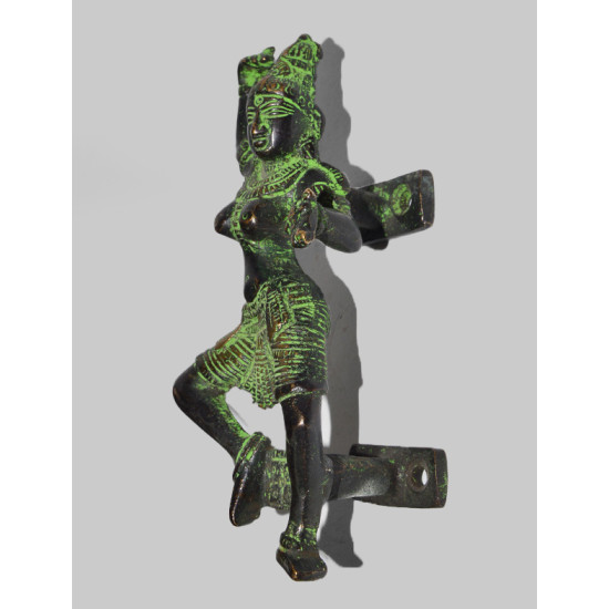 NOVELIKA - Brass Indian Dancing Lady Door Handle (Pack of 1)