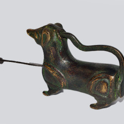 Antique  Padlock Of Dog - For Home Decor Collection Or Gifting (Brass 100%)