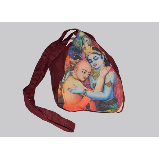 NOVELIKA - Pure Cotton Hare Krishna Japa Bag - Bengali Chant Printed (Pack of 1) NOVELIKA - Pure Cotton Hare Krishna Japa Bag - Bengali Chant Printed (Pack of 1)
