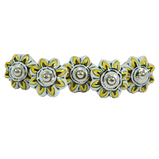 Ceramic knobs - Kitchen Cabinet Hardware Door Decorative Dresser Pulls - 5 Pack Ceramic knobs - Kitchen Cabinet Hardware Door Decorative Dresser Pulls - 5 Pack
