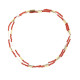 Novelika Red & White Two Layer Design Tulsi Kanthi Mala/Tulasi Mala/Holy Basil Wood 2 Round Necklace Novelika Red & White Two Layer Design Tulsi Kanthi Mala/Tulasi Mala/Holy Basil Wood 2 Round Necklace