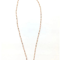 Novelika Red & White Two Layer Design Tulsi Kanthi Mala/Tulasi Mala/Holy Basil Wood 2 Round Necklace 