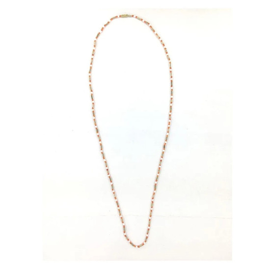 Novelika Red & White Two Layer Design Tulsi Kanthi Mala/Tulasi Mala/Holy Basil Wood 2 Round Necklace Novelika Red & White Two Layer Design Tulsi Kanthi Mala/Tulasi Mala/Holy Basil Wood 2 Round Necklace
