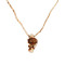 Novelika Engraved Design Radha Tulsi Mala Or Holy Basil Wooden Necklace With Radha Pendant Locket 