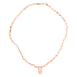Novelika Original Unisex Design Tulsi Kanthi Mala With Radha Engraved In Hindi Front Pendant/Locket 