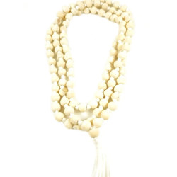 Novelika Pure Tulsi Japa Mala 108 + 1 Beads Original Daily Mantra Japa With Tassel,Holy Basil Chanting Beads,