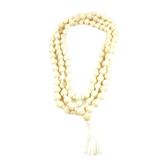 Novelika Pure Tulsi Japa Mala 108 + 1 Beads Original Daily Mantra Japa With Tassel,Holy Basil Chanting Beads,