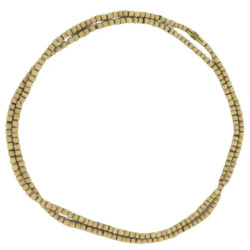 Novelika Original Small Beads Double Round Tulsi Kanthi Mala For Men And Women Or 2 Pach Tulasi Mala, Two Layer Holy Basil Wooden Necklace - Set Of 1