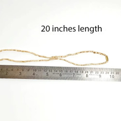 Novelika Adults Unisex Original Tulsi Kanthi Mala With Engraved Design Radha Pendant - Set Of 1