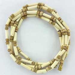 Novelika Tulsi Kanthi Mala Tulasi Mala For Neck, 2 Round | Holy Basil Wood Necklace Novelika Tulsi Kanthi Mala Tulasi Mala For Neck, 2 Round | Holy Basil Wood Necklace