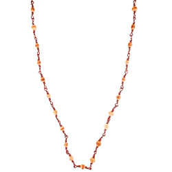 Novelika Tulsi Mala With Small Beads & Durable Copper Thread, Brown - Sacred Necklace For Daily Wear & Spiritual Protection Novelika Tulsi Mala With Small Beads & Durable Copper Thread, Brown - Sacred Necklace For Daily Wear & Spiritual Protection
