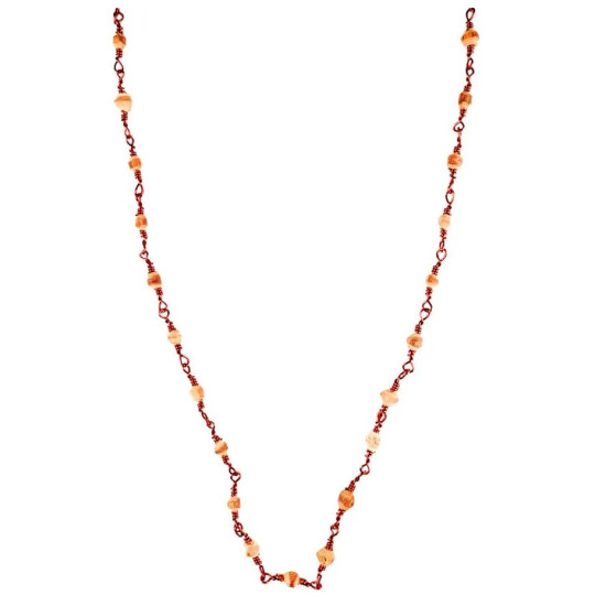 Novelika Tulsi Mala With Small Beads & Durable Copper Thread, Brown - Sacred Necklace For Daily Wear & Spiritual Protection Novelika Tulsi Mala With Small Beads & Durable Copper Thread, Brown - Sacred Necklace For Daily Wear & Spiritual Protection