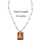 Bajrangbali Hanuman Ji Jai Sita Ram Engraved Design Tulsi Mala Or Holy Basil Necklace With Wooden Pendant Locket - Set Of 1 Bajrangbali Hanuman Ji Jai Sita Ram Engraved Design Tulsi Mala Or Holy Basil Necklace With Wooden Pendant Locket - Set Of 1