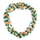Novelika Original 2 Round Tulsi Kanthi Mala /Holy Basil Wooden Mala, Adults Unisex 