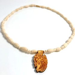 Novelika Unisex Adults Mridanga Tulsi Mala With Radha Krishna Pendant (Locket) Tulasi Mala Novelika Unisex Adults Mridanga Tulsi Mala With Radha Krishna Pendant (Locket) Tulasi Mala
