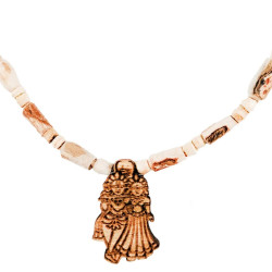 Novelika Original Tulsi Kanthi Mala With Radha Krishna Pendant Locket For Neck, Adults Unise