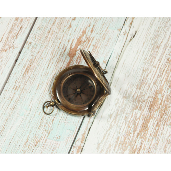 Novelika Beautiful Round Shape Black Color  Brass Sundial Compass Nautical Maritime Compass Gift  And Home Decor ( A2977814 )