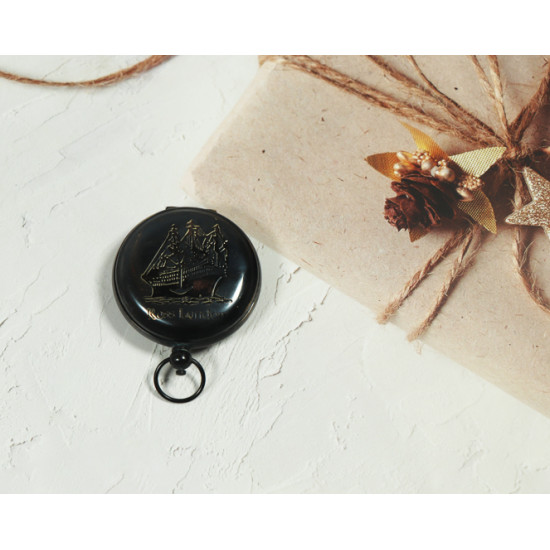 Novelika  Beautiful Black Color Rose London Brass Sundial Compass Nautical Maritime Compass Gift And Home  Decor ( A3198515 )