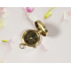 Novelika Beautiful Round Shape Gold Color Brass Sundial Compass Maritime Navigational Brass Compass Nautical Travelling Compass ( B3120066 )