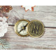 Novelika Beautiful Gold Color The Beatle Finder Sine 1964 Navigational Maritime Nautical And Pocket Brass Compass For Gift And Home Decor  ( B3267129 )