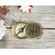 Novelika Beautiful Gold Color The Beatle Finder Sine 1964 Navigational Maritime Nautical And Pocket Brass Compass For Gift And Home Decor  ( B3267129 )