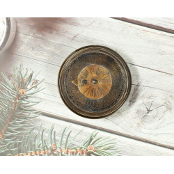 Novelika Beautiful Black Color  Calendar Brass Sundial Compass Brass Compass Nautical Compass ( B3663389 ) 