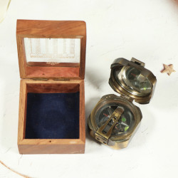 Novelika Beautiful Bronze Color Kelvin & Hughes Sine 1917 Nautical Navigational Brass Compass Maritime Pocket Compass  ( C3410761 )