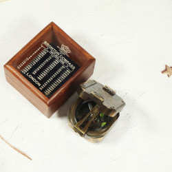 Novelika Beautiful Bronze Color Kelvin & Hughes Sine 1917 Nautical Navigational Brass Compass Maritime Pocket Compass  ( C3410761 )