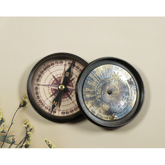 Novelika Beautiful Kelvin & Hughes Sine 1917 Brass Sundial Compass  Nautical And Pocket Compass Navigation Compass ( L3093698 )