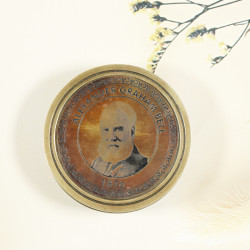 Novelika Beautiful Bronze Color Alexander Graham Bell Brass Navigational Brass Compass Maritime Nautical  And Pocket Brass Compass For Gift And Home Decor ( L3175479  )