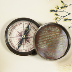 Novelika Beautiful Bronze Color Alexander Graham Bell Brass Navigational Brass Compass Maritime Nautical  And Pocket Brass Compass For Gift And Home Decor ( L3175479  )