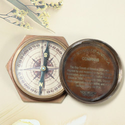 Novelika Beautiful Bronze Color Boy Scouts Navigational Maritime Nautical And Pocket Brass Compass For  Gift And Home Decor (  L3305722 )