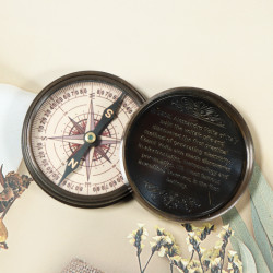 Novelika Beautiful  Bronze Color Alessandro Volta Maritime Nautical Navigational  And Pocket Brass Compass ( L3332223 )