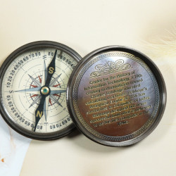 Novelika Beautiful Bronze Color  Charles Babbage Brass Sundial Compass Navigational Brass Compass Maritime Nautical And Pocket Brass Compass ( L3592986 )