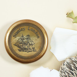 Novelika Beautiful Round Shape Boat Design Stanley London Brass Sundial Compass  Nautical Compass Pocket  And Travelling Compass ( L4311371 )