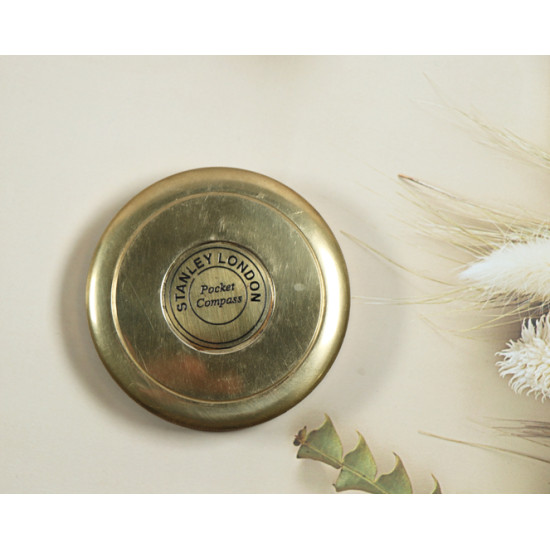 Novelika Beautiful  Gold Color Stanley London  Pocket  Maritime Nautical Navigational  And Pocket Brass Compass ( L4512495 )