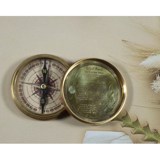 Novelika Beautiful  Gold Color Stanley London  Pocket  Maritime Nautical Navigational  And Pocket Brass Compass ( L4512495 )