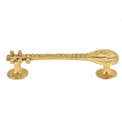Novelika Door Handle Unique Designed Brass Decorative Sitar Cum Door Handle Novelika Door Handle Unique Designed Brass Decorative Sitar Cum Door Handle